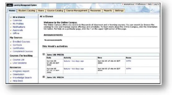 Figura 3.4: Screenshot do sistema Lotus Notes LMS 