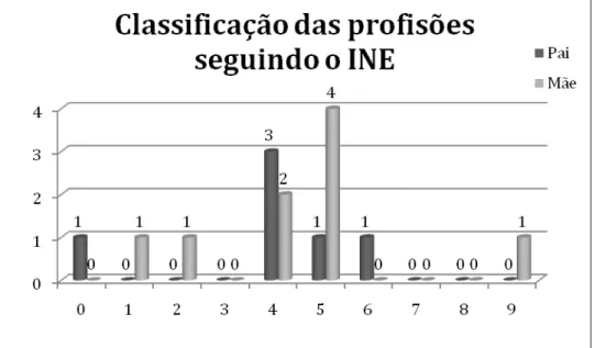 Gráfico 1. Empregabilidade dos Encarregados de Educação do grupo segundo o  INE 2010 