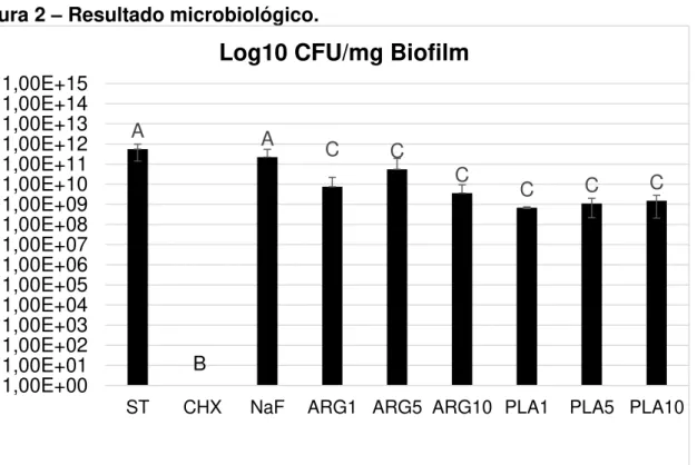 Figura 2  –  Resultado microbiológico. 