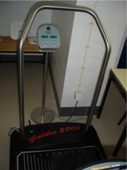 Fig. 7 – Plataforma Vibratoria Galileo 2000 