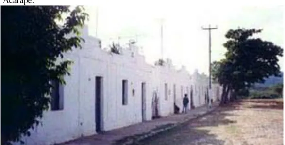 Figura  4  -  Vila  operária  que  abrigou  os  funcionários  da  Usina  Cariri  em  Acarape