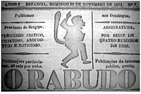 Figura 5  –  Capa de O Rabudo (22 de novembro de 1874) 