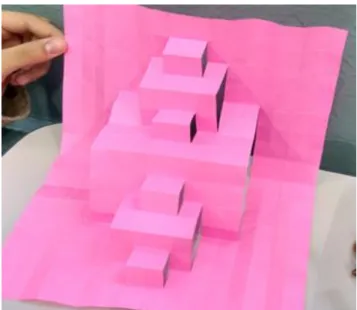 Figura 17: Cartão fractal confeccionado pelos alunos  –  Modelo 1 