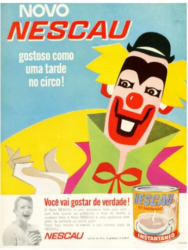 Figura 1 - Propaganda Nescau 1960, Nestlé. 