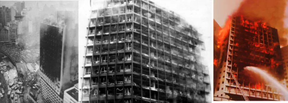Figura 2.4 - Incêndio no edifício Joelma, em São Paulo, Brasil - 1 de fevereiro de 1974, [7] 