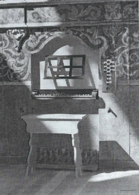 Figura 1.10 – Órgão italiano c. 1700, Memorial Art Gallery, Rochester, Nova Iorque 
