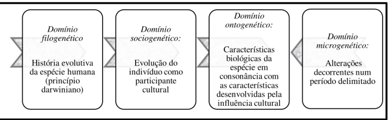 Figura 10. Os domínios genéticos referenciados por Vygotsky na compreensão da conduta humana 