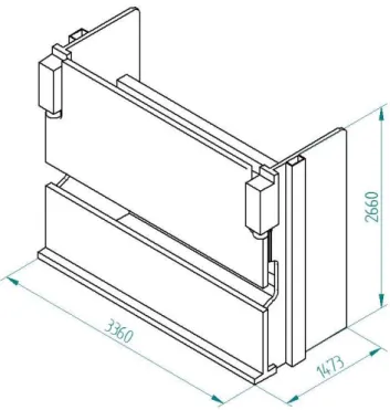 Figura 2.17 - Modelo base de quinadora para o desenvolvimento de um sistema de compensação de deformações  (cotas em mm) 