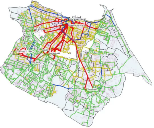 Figura 13: Sistema integrado de Transportes Público de Fortaleza 