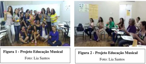 Figura 1 - Projeto Educação Musical   Foto: Lia Santos 