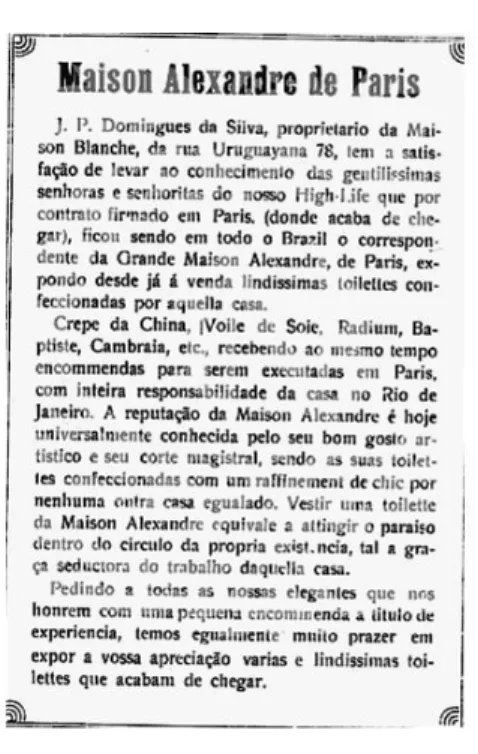 Fig. 3  Fon-Fon!, Publicidade, 18/01/1908