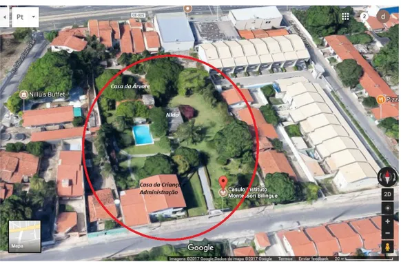 Figura 3 - Vista aérea da escola Fonte: Google Maps 