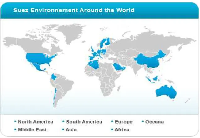 Figura 4 - Suez Environnment pelo mundo. 