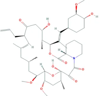 Figure 1.1 Molecular structure of FK-506 (1). 