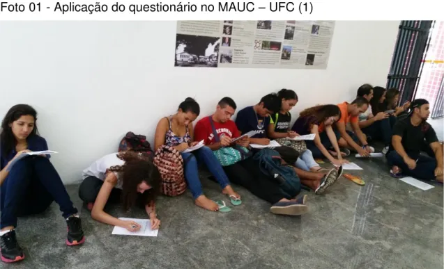 Foto 01 - Aplicação do questionário no MAUC  –  UFC (1) 