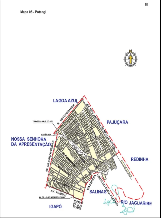 Figura 3 - Mapa do Bairro Potengi 