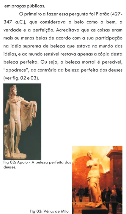 Fig 02: Apolo - A beleza perfeita dos  deuses.