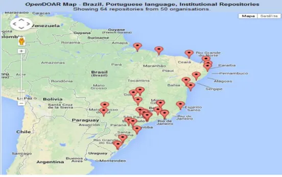 Figura 4  –  Localização dos RIs no Brasil 
