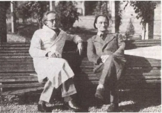 Foto 1- Dr. Gaston Ferdière e Antonin Artaud, 1946 em Rodez 