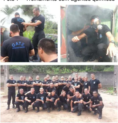 Foto 7  – Treinamento com agentes químicos 