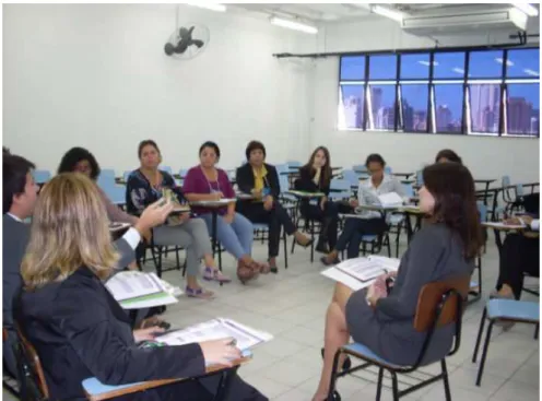 Foto 5. Grupo de Trabalho na Pré-Conferência de Santos 