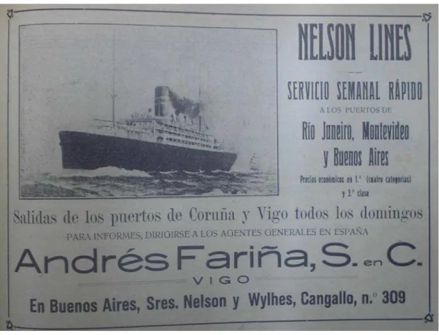 Figura 4. Anúncio publicado na revista “Vida Gallega”. Vigo, ano VI, 1914, n. 62. 