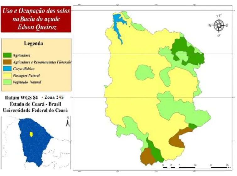Tabela 2 – Classificação de uso e ocupação do solo para a bacia do Açude Edson Queiroz