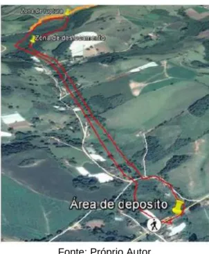 Figura 05 – Área possivelmente afetada em  Bom Repouso 