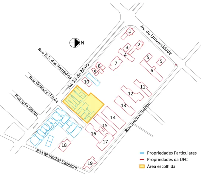 FIGURA   04   -­‐   Mapa   do   Centro   de   Humanidades