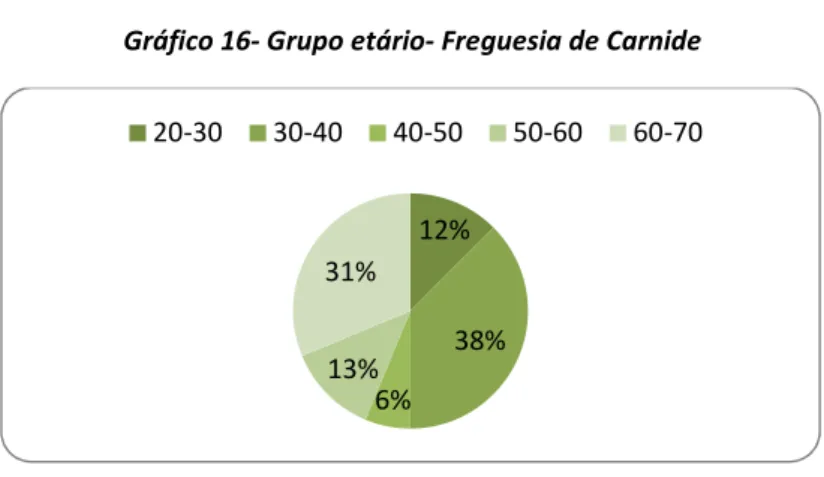 Gráfico 16- Grupo etário- Freguesia de Carnide 
