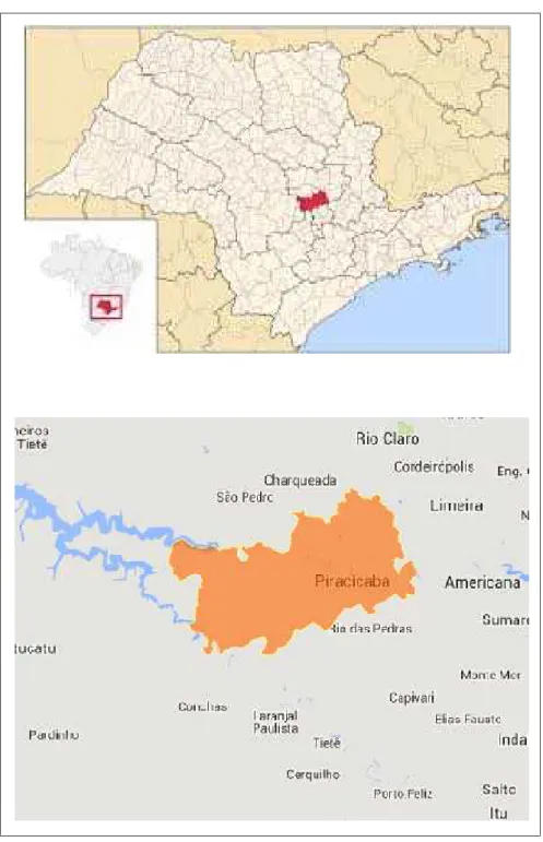 Figura 2. Localização do Município de Piracicaba, SP