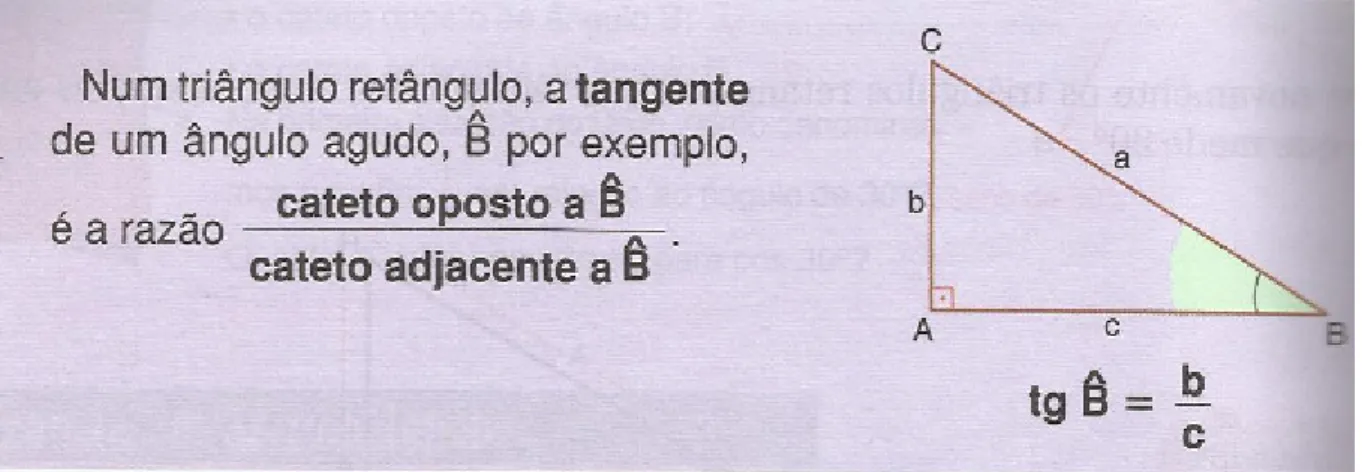 Figura 2 – Definição tangente de Iracema Mori e Dulce Satiko Onaga em Matemática Idéias e  Desafios (2006) 