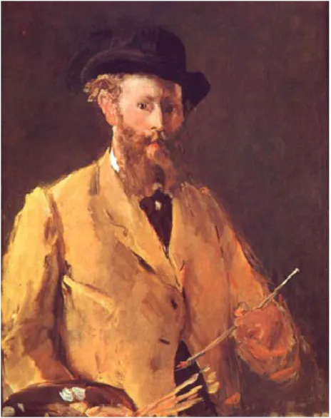 Figura 8 - Édouard Manet, Autorretrato com uma paleta, 1879, Óleo sobre tela, 83 x 67 cm, Coleção  privada 