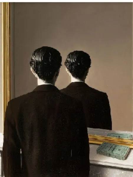 Figura 14 - René Magritte, A reprodução interdita, 1937, Óleo sobre tela, 81.3 x 65 cm, Museum  Boijmans Van Beuningen, Roterdão 