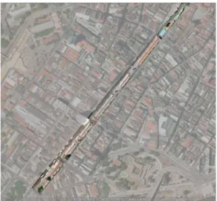 Fig.  3:  Vista  aérea  do  Calçadão  dos  Macacates. 