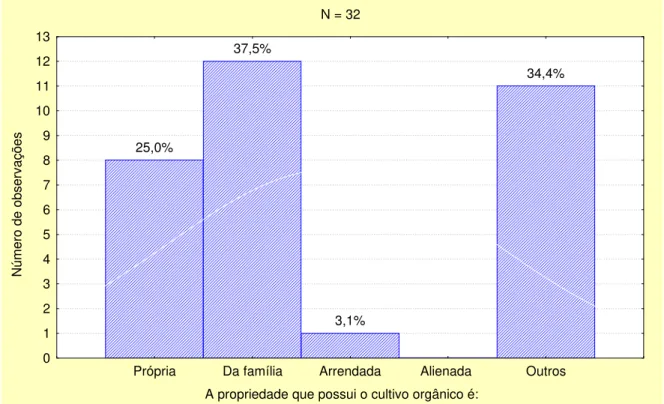 Figura 4.5: A quem pertence à propriedade que possui o cultivo orgânico. 