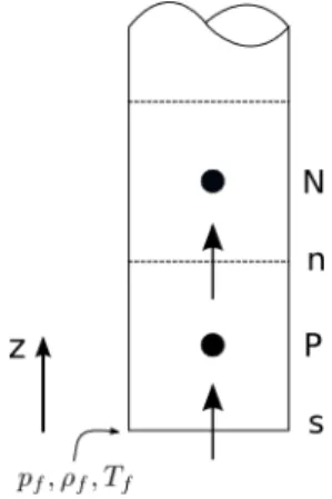 Figura 3.10: Malha escalar condição de contorno de pressão com entrada de massa