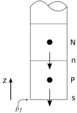 Figura 3.12: Malha escalar condição de contorno de pressão com saída de massa