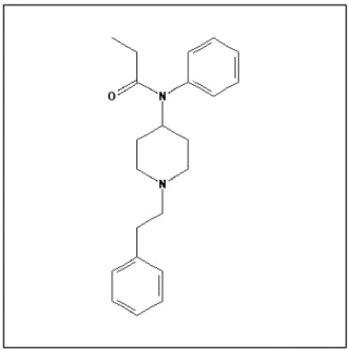 Figure 1: Chemical structure of fentanyl  (Source: PubChem Open Chemistry Database) 