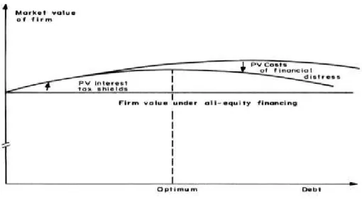 Figure 2: Representation of the Static Trade-Off Theory 
