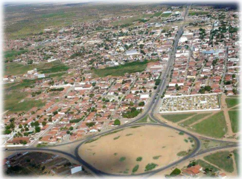 Figura 1 – Vista aérea da cidade de Capim Grosso. 