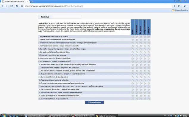 Figura 2: EDS-R na versão informatizada 