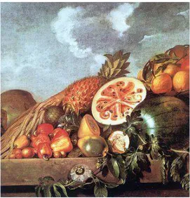 Figura 09: Abacaxi, melancias e outras Frutas (Frutas brasileiras) de Albert Eckhout (1610-1666)