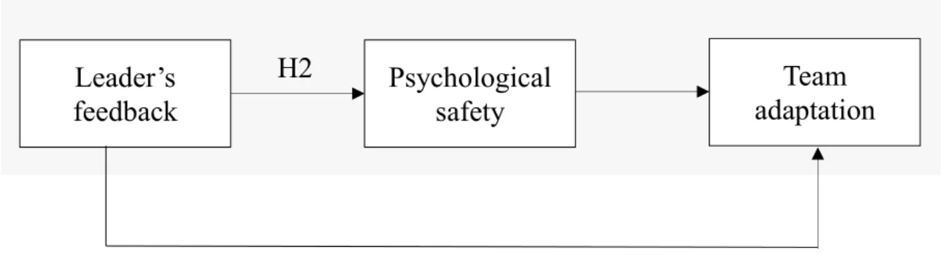 Figure 1: Schematic representation of the hypotheses 