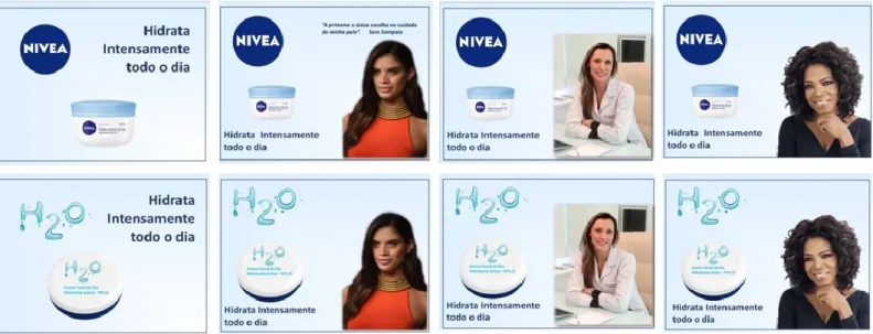 Figure 3: Adverts presented in the questionnaire 