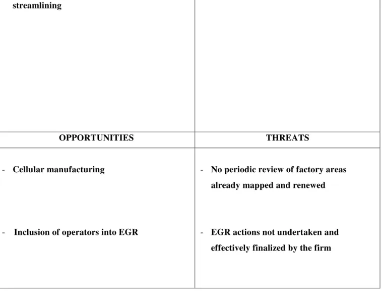 Table 1- SWOT Analysis on EGR Project 