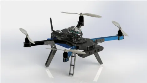 Figure 2.1: Quadrotor MAV used in this project