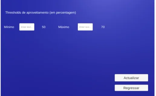 Figure 3.10: Evaluation menu of back office.