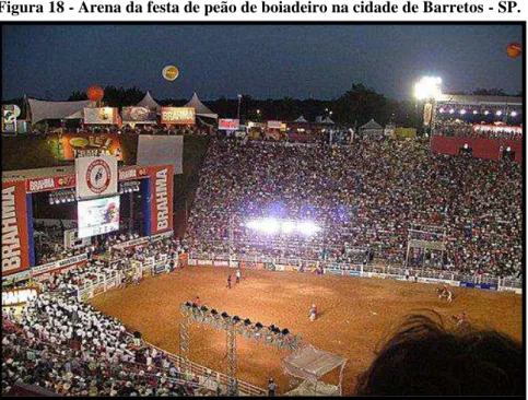 Figura 18 - Arena da festa de peão de boiadeiro na cidade de Barretos - SP. 