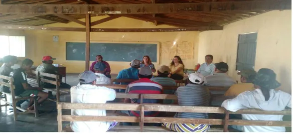 Figura  10  –  Visita  técnica  para  aplicação  do  questionário  na  comunidade  rural  de  Maraquetá, Quixeramobim, CE